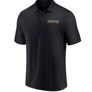 New Orleans Saints Nike Dri-Fit Medium Black Polo *Small Flaw*